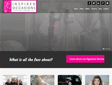 Tablet Screenshot of inspired-occasions.com